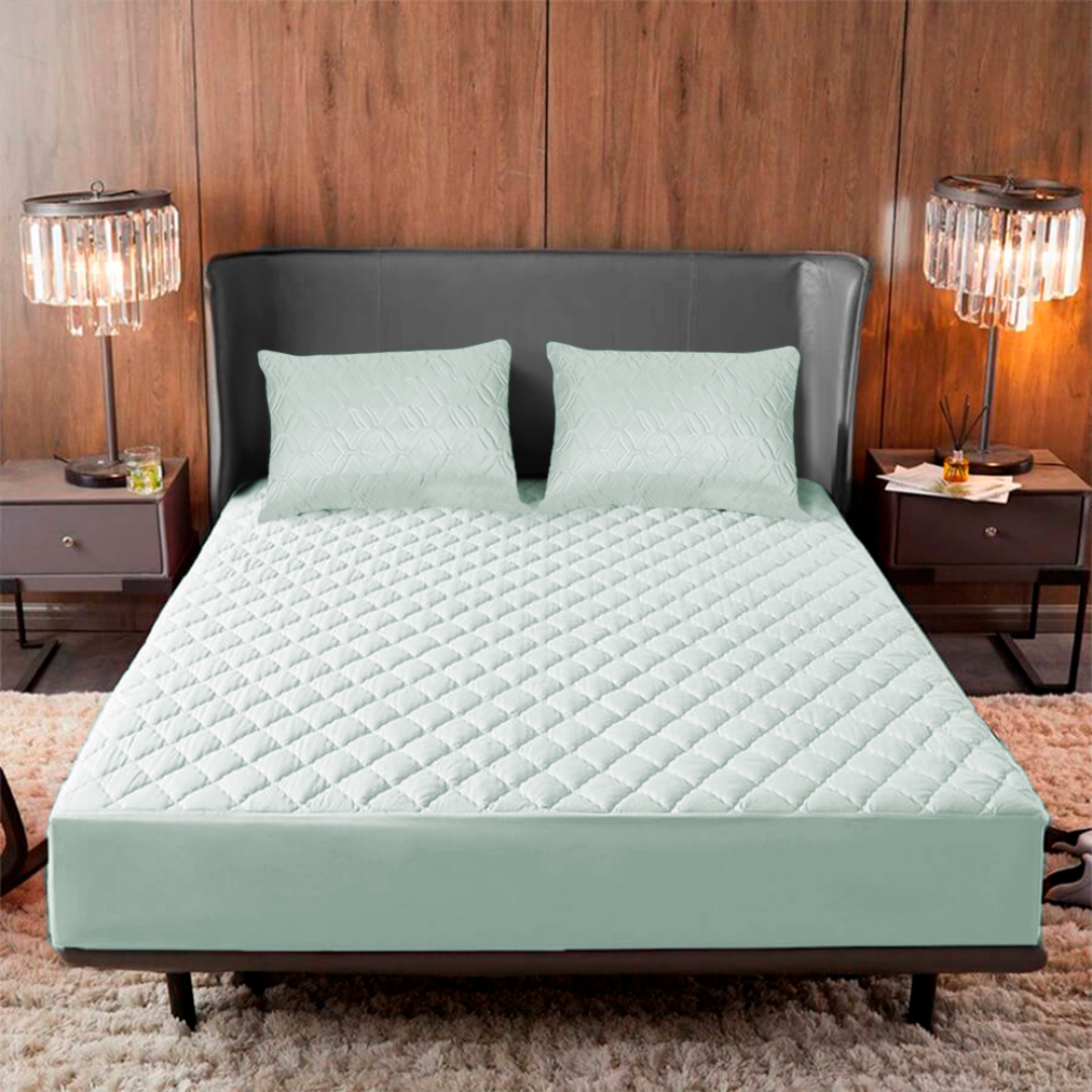 Protector Cubre Colchón Ortopédico Antifluido + Dos fundas para almohadas