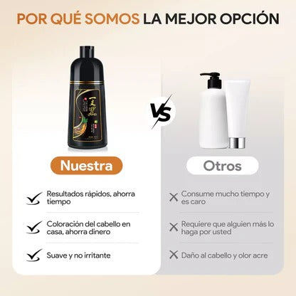 Shampoo Instantáneo Cubre Canas 3 en 1 Natural - Jengibre 2 por el precio de 1