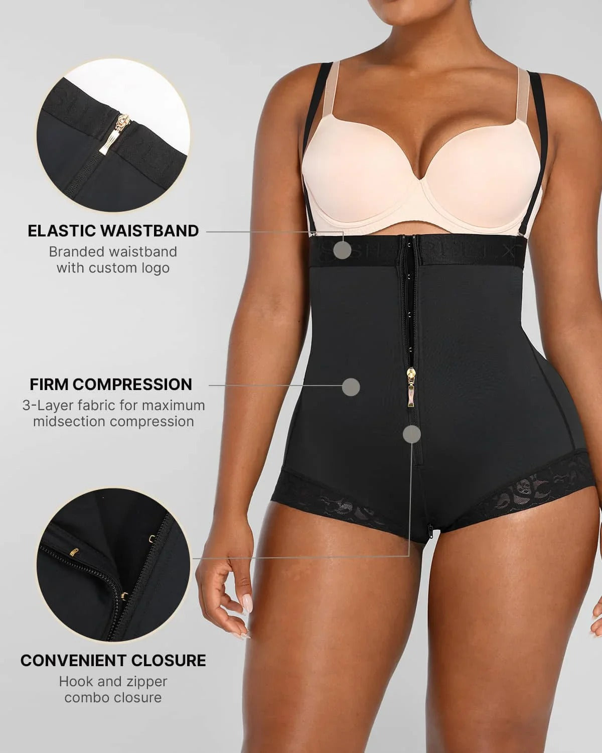Faja moldeadora de cintura alta AirSlim® levanta glúteos