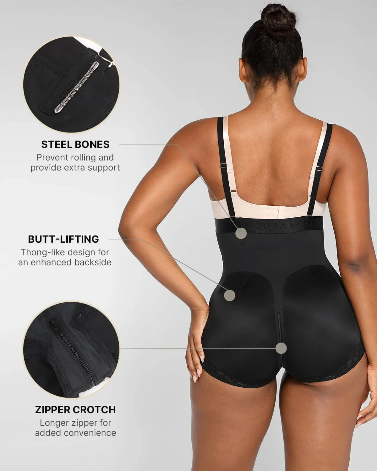 Faja moldeadora de cintura alta AirSlim® levanta glúteos
