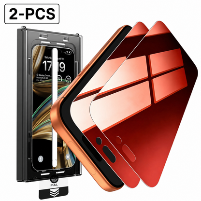 ⏰ Protector de pantalla de vidrio templado HD/anti-espía con instalación de eliminación automática de polvo