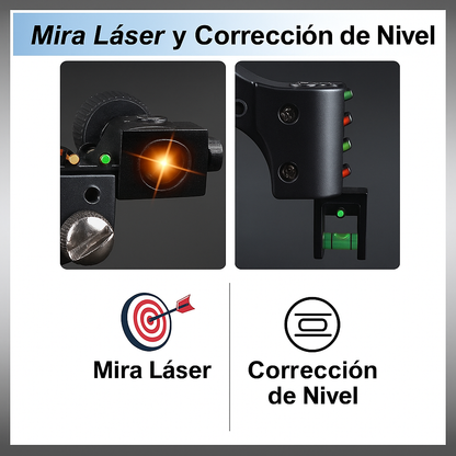 Tirachinas Profesional con Laser y Nivelador - Trumark Slingshots™