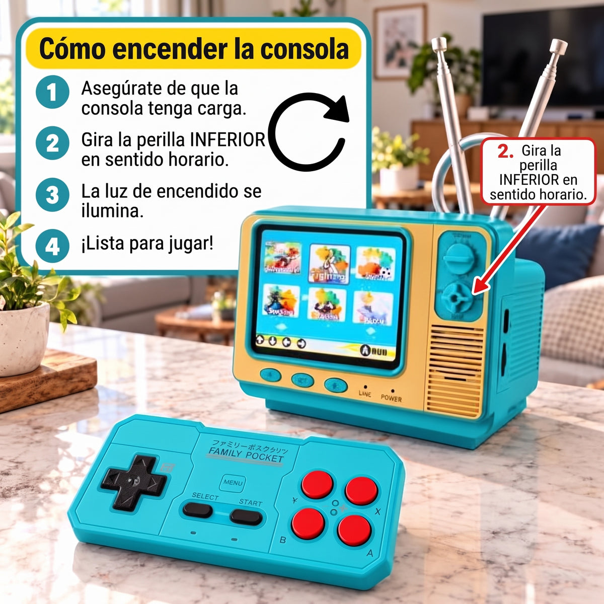 Mini Consola Retro G5-500 Juegos Clásico