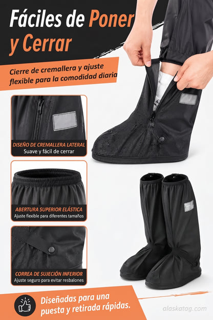 🌧️ Cubre botas impermeables reutilizables para lluvia, barro y nieve.