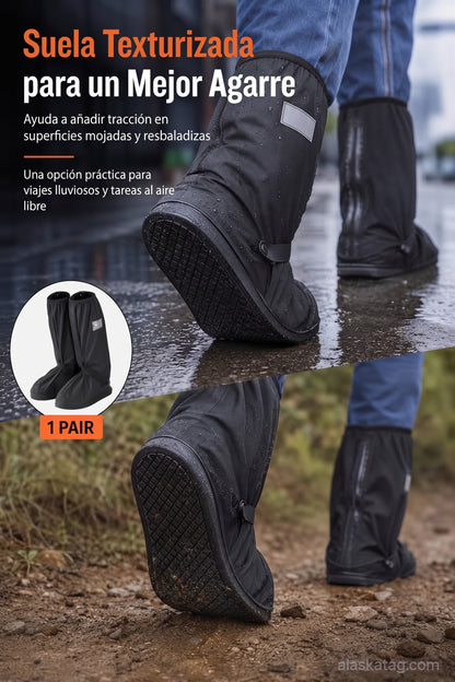 🌧️ Cubre botas impermeables reutilizables para lluvia, barro y nieve.