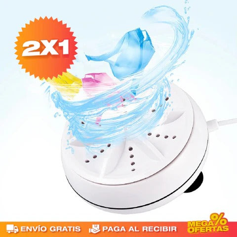NanoWash® Mini Lavadora De Ropa, Platos, Joyas y Más...Portatil Electrica
