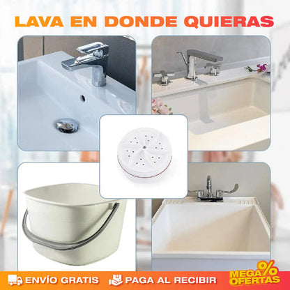 NanoWash® Mini Lavadora De Ropa, Platos, Joyas y Más...Portatil Electrica